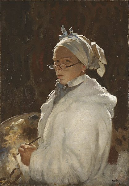 Self-portrait with glasses